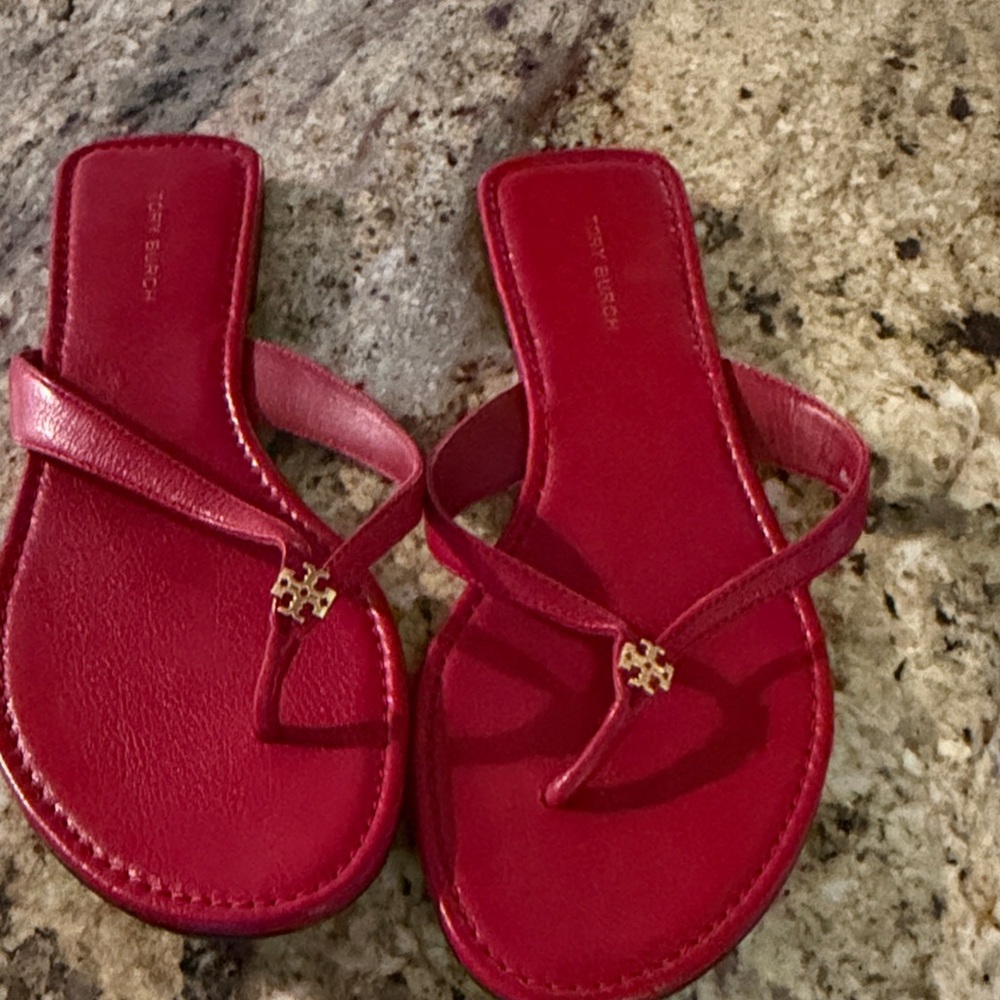 Tory Burch Vibrant Red Thong Sandals
NWOT